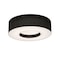 Afx Montclair 12'' Flush Mount - Black Shade MCF1214MB-BK - alternate 1
